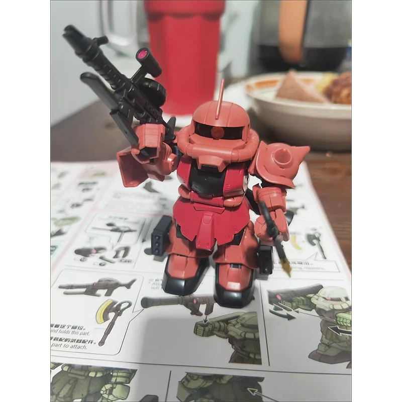 mengshan model sdcs Mass production type green red zaku2 action figure model gift toy collectibles view 5
