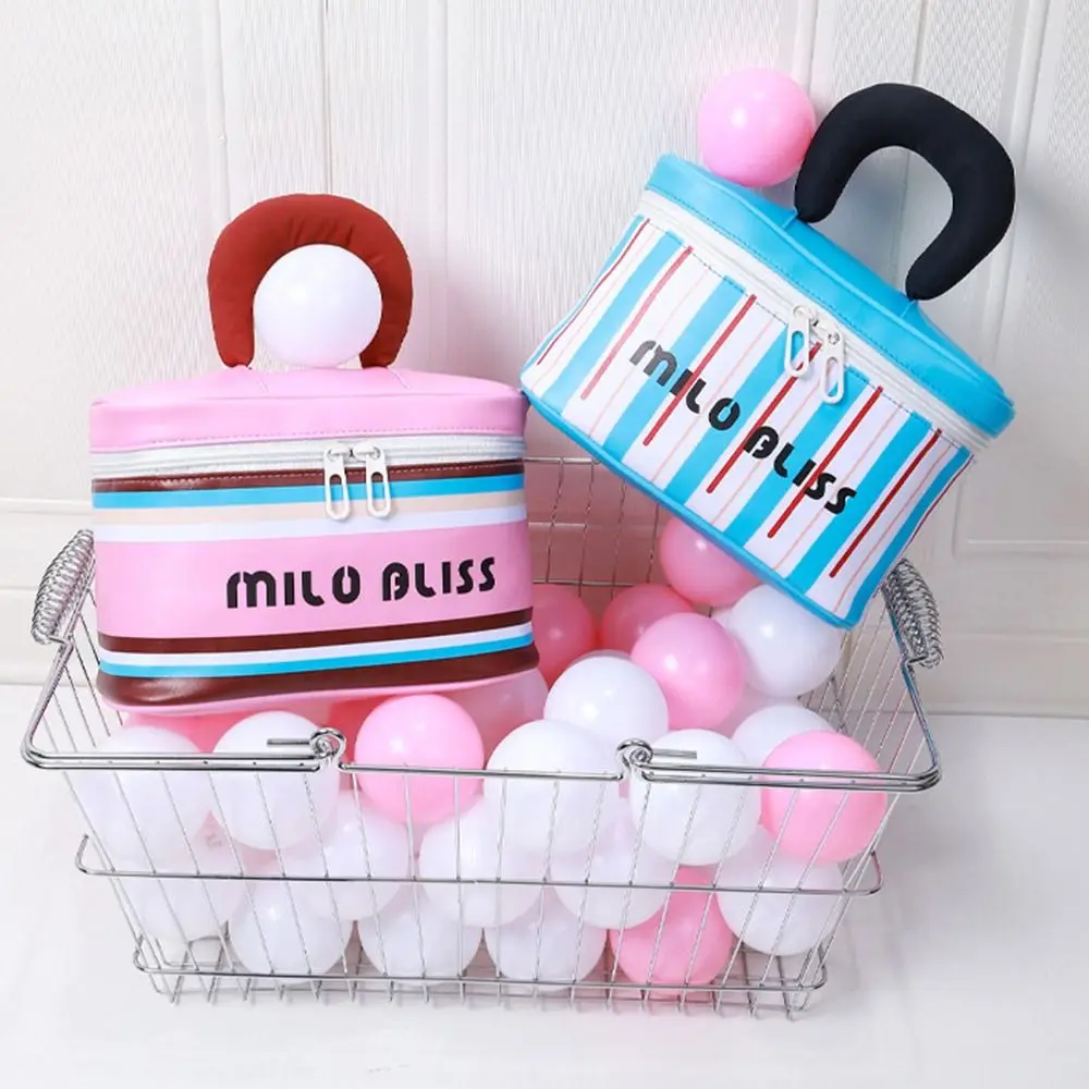 

Gift Creative Cosmetics Storage Bag Portable INS Handheld Makeup Bag with Handle Large Capacity Cosmetic Case Girls