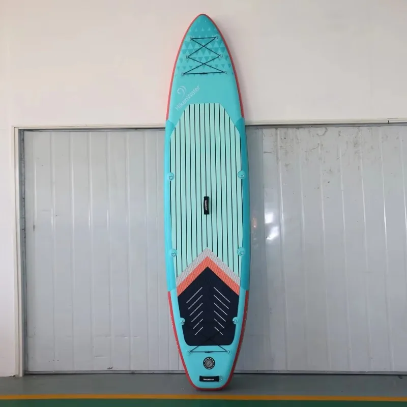 تصميم جديد لوح التجديف الوقوف لركوب الأمواج Longboard وألواح SUP القابلة للنفخ مع ملحقات الزعنفة ركوب ثابت للمجاديف #2