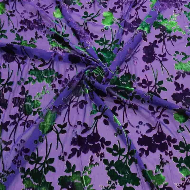 벨벳 브로케이드 비스코스 프린트 무늬가 있는 번트 패브릭 나이트가운 드레스 치파오