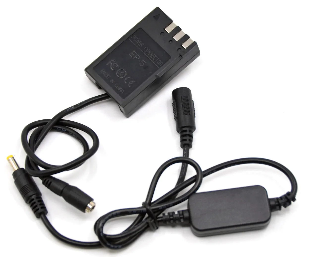EN-EL9 Dummy Battery EP-5 DC Coupler 12V-24V Step-Down DC Cable for Nikon D40 D40X D60 D3000 D5000 Camera - view 5
