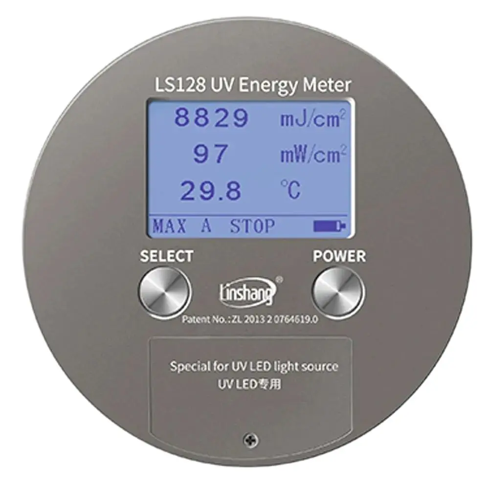 LS128 ultraviolet power meter measures ultraviolet energy density and ultraviolet irradiance temperature