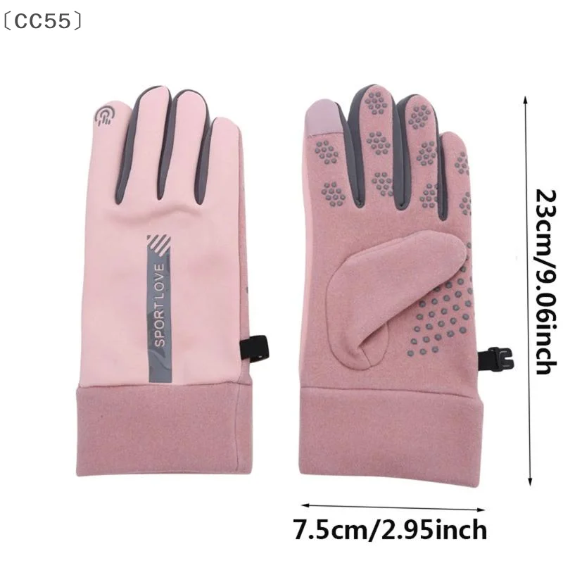 [CC55」 قفازات الشتاء الرجال الدراجات الدراجة الحرارية الصوف الباردة المقاومة الرياح مقاوم للماء دراجة دافئة في الهواء الطلق الجري التزلج القفازات