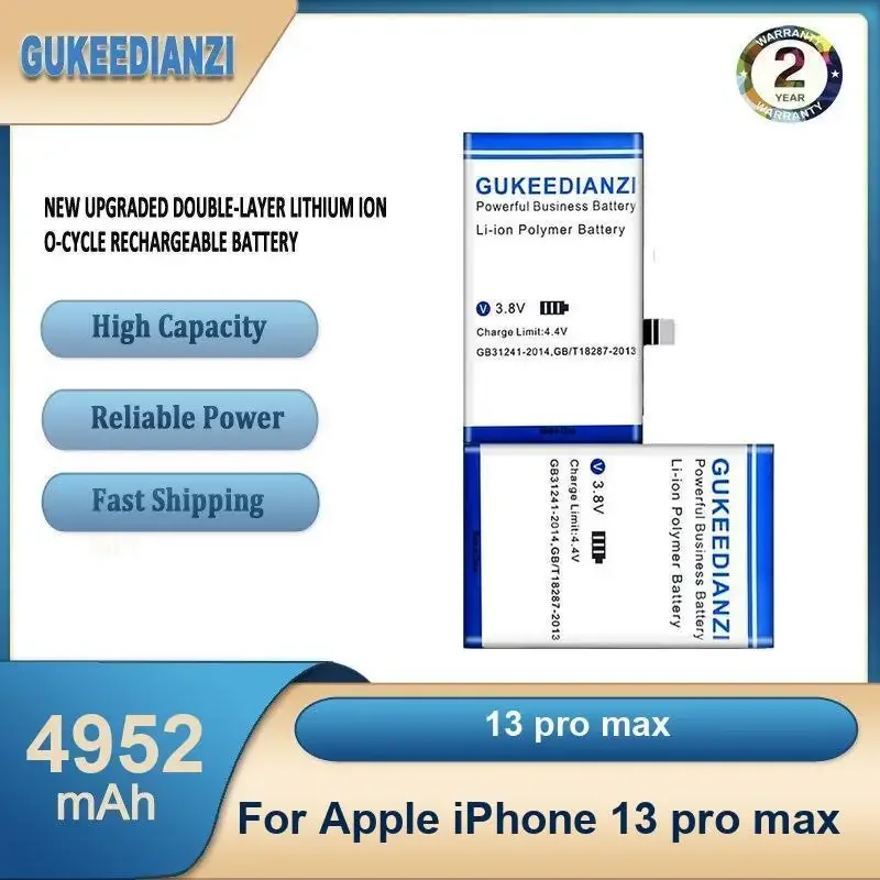 

13 pro max 4952mAh High Capacity Mobile Phone Battery For Apple iPhone 13 pro max