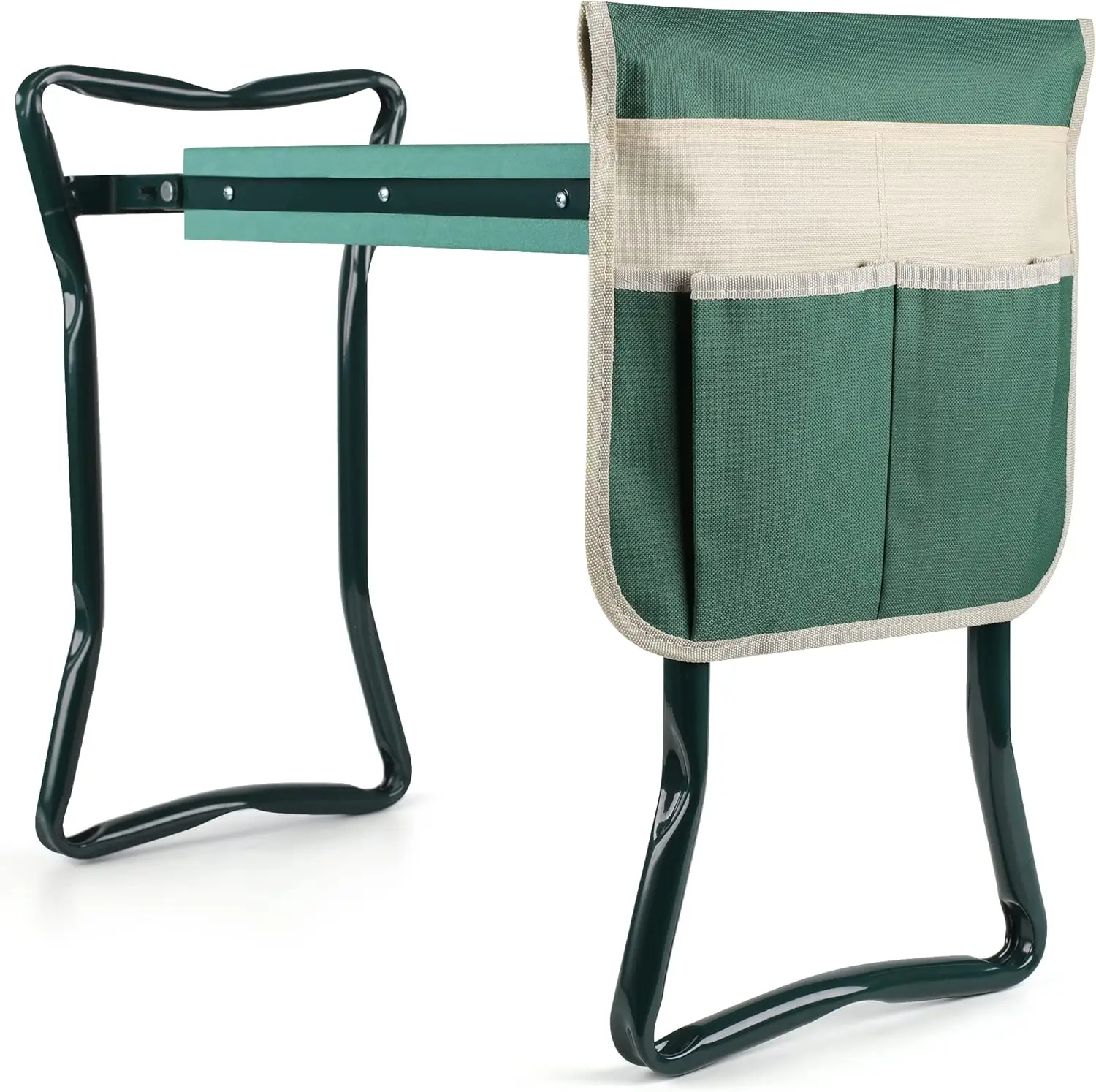

Foldable Garden Kneeler And Seat Heavy Duty Gardening Stool Kneeling Bench With Large Tool Pouch And Wider Eva Foam Kneeling