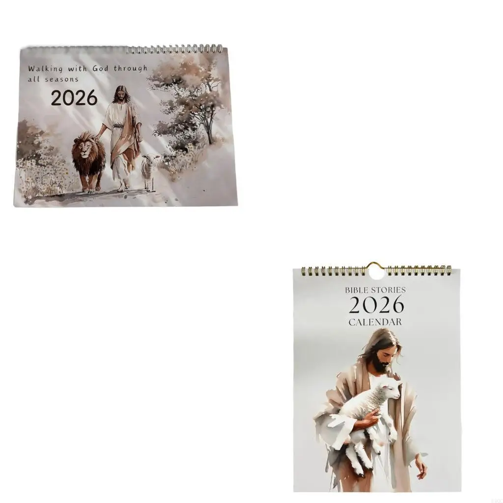

2026 Календарь библейских историй календарь с двумя календарями для дома для дома D5QC