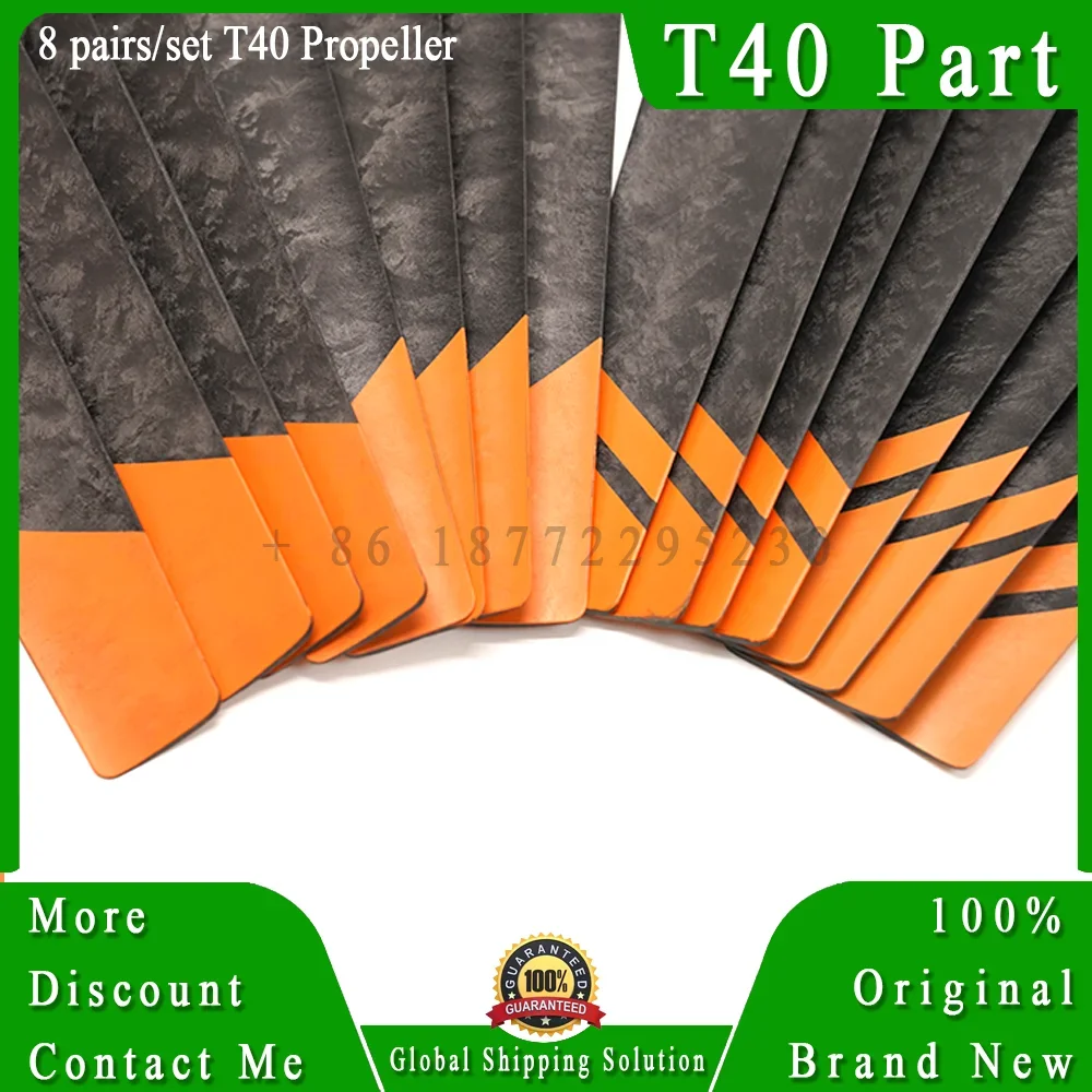 8 pairs/set Agras T40 Propeller L-CW L-CCW U-CW U-CCW Kits Brand New Original for Dji T40 Drone Repair Replacement