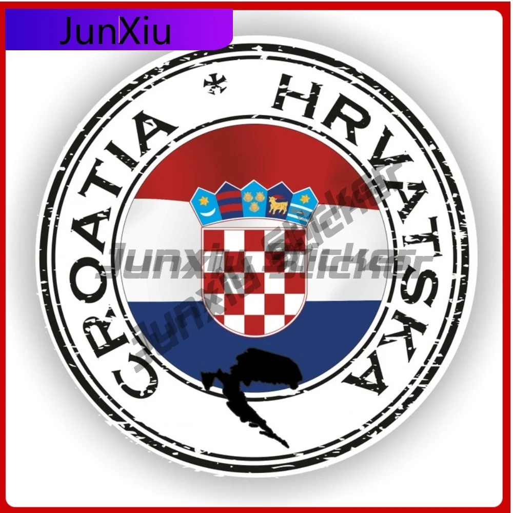 

Croatia HRVATSKA Trendy Wall Waterproof Decal Decoration Accessory UV Anime Seal Fade Cool Motorcycle Sticker Art Weatherproof