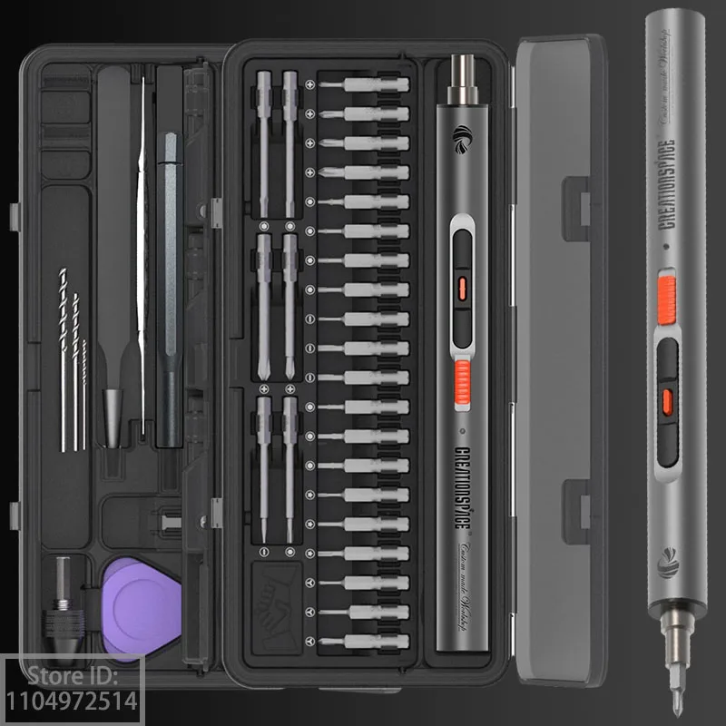 

Multifunctional Cordless Electric Screwdriver Rechargeable Portable with LED Light Cordless Electric Drilling Screwdriver Kit