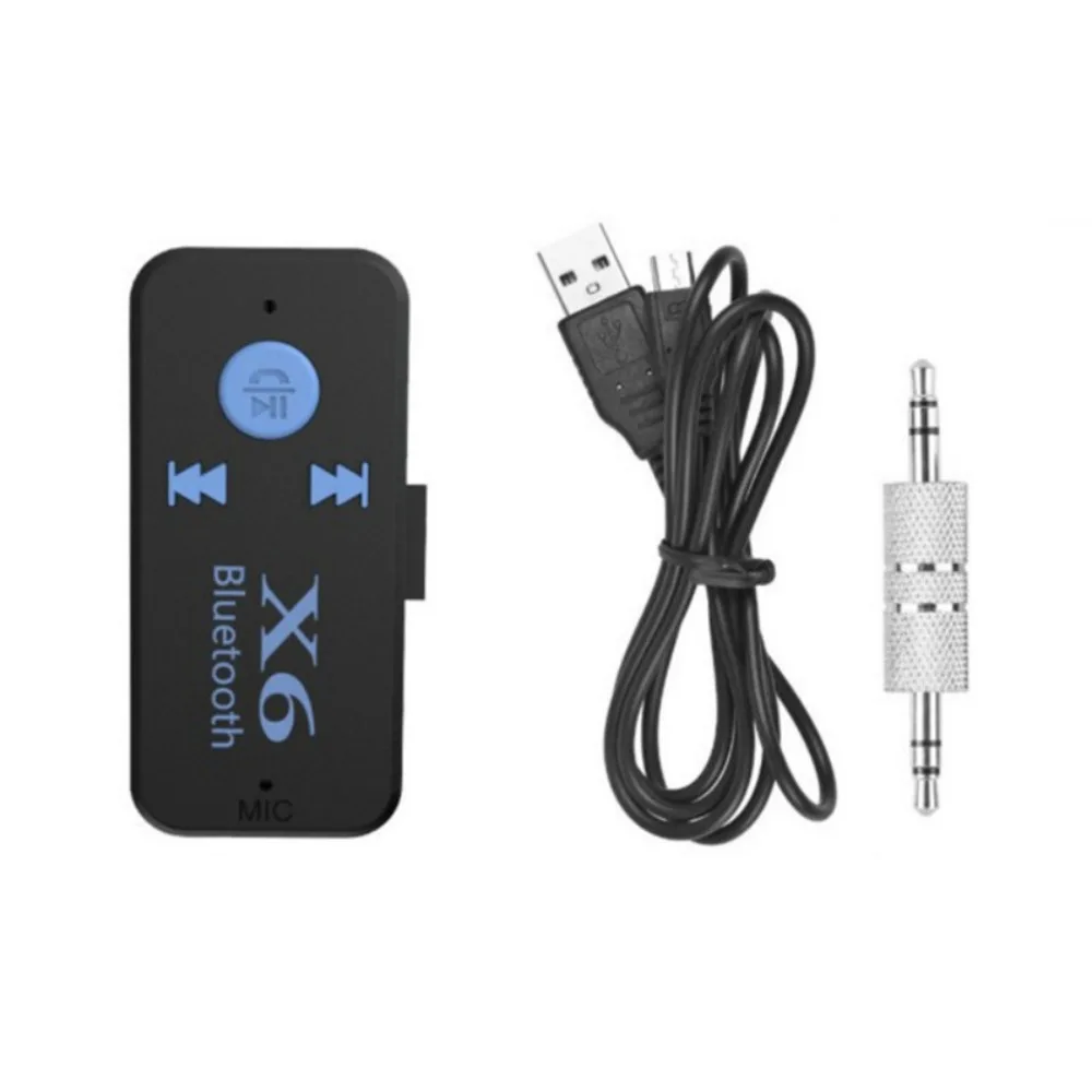 New MIC X6 Bluetooth Receiver Wireless Mp3 Player Bluetooth Receiver Adapter for Car Radio Handsfree Auto Bluetooth Car Kit