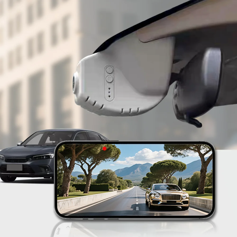 4K HD WIFi Car DVR Video Recorder Dash Cam For Honda Civic 11e Gen 2022 to 2025 Acura Integra 2160P Plug and Play APP Control