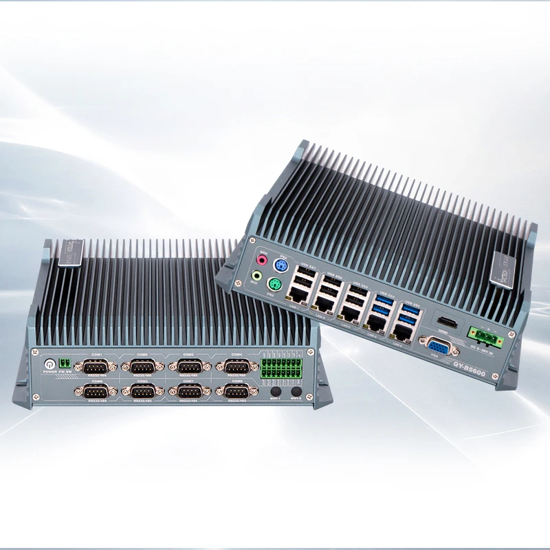 Qiyang ODM/OEM Industrial Embedded Mini PC I3/i5/i7 CPU Linux/Win10 11 System Fanless Box PC for Rail Traffic