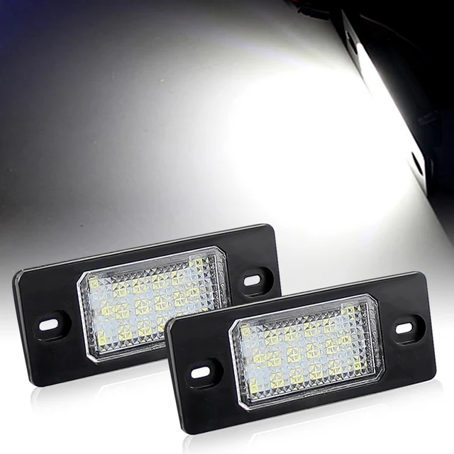 2 szt. Lampa oświetlenia tablicy rejestracyjnej LED bez błędów 1J 5943021 D 1J 5943021 A dla VW Bora Golf 4 5 Wagon Passat Tiguan Touareg Mk1