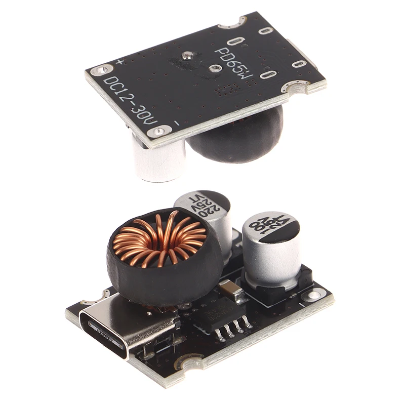 Interface tipo C DC12-30V Mini 65W Módulo de carregamento rápido multiprotocolo suporta protocolo de saída PD2.0/PD3.1PPS