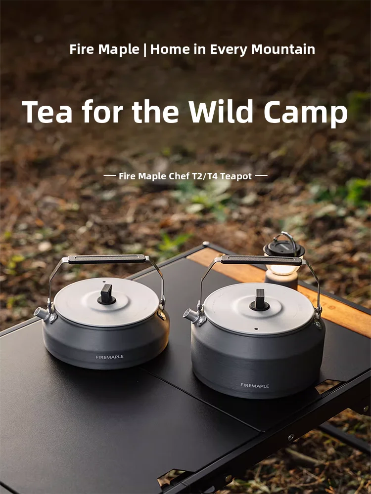 

Портативная походная посуда из алюминиевого сплава: котелок Fire Maple Chef T2T4 для кипячения воды, для походов и путешествий
