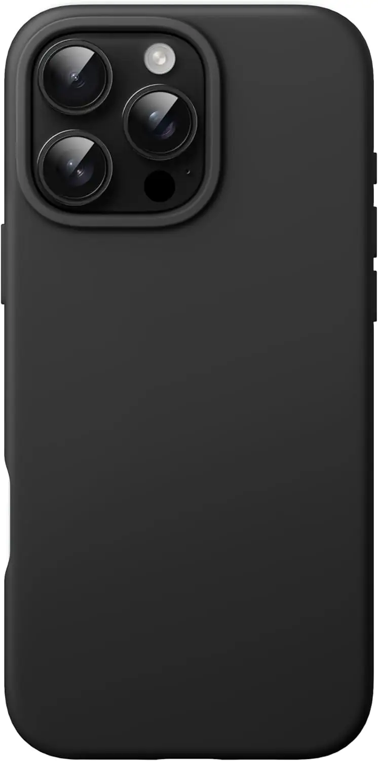 

Liquid Silicone Case for iPhone 16 Pro Max, Soft Touch Full-Body Protective Cover with Microfiber Lining