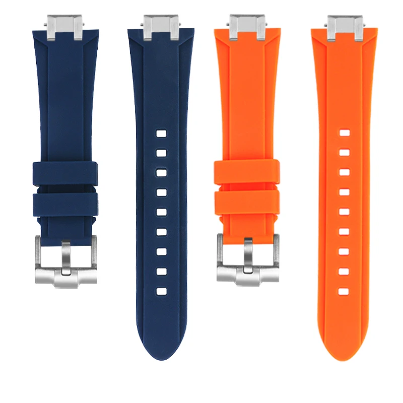 For Maurice Lacroix AIKON AI1108 AI6008 AI6007 AI6038 AI6058 Soft Waterproof Silicone Watch Band | Quick Release Rubber Strap