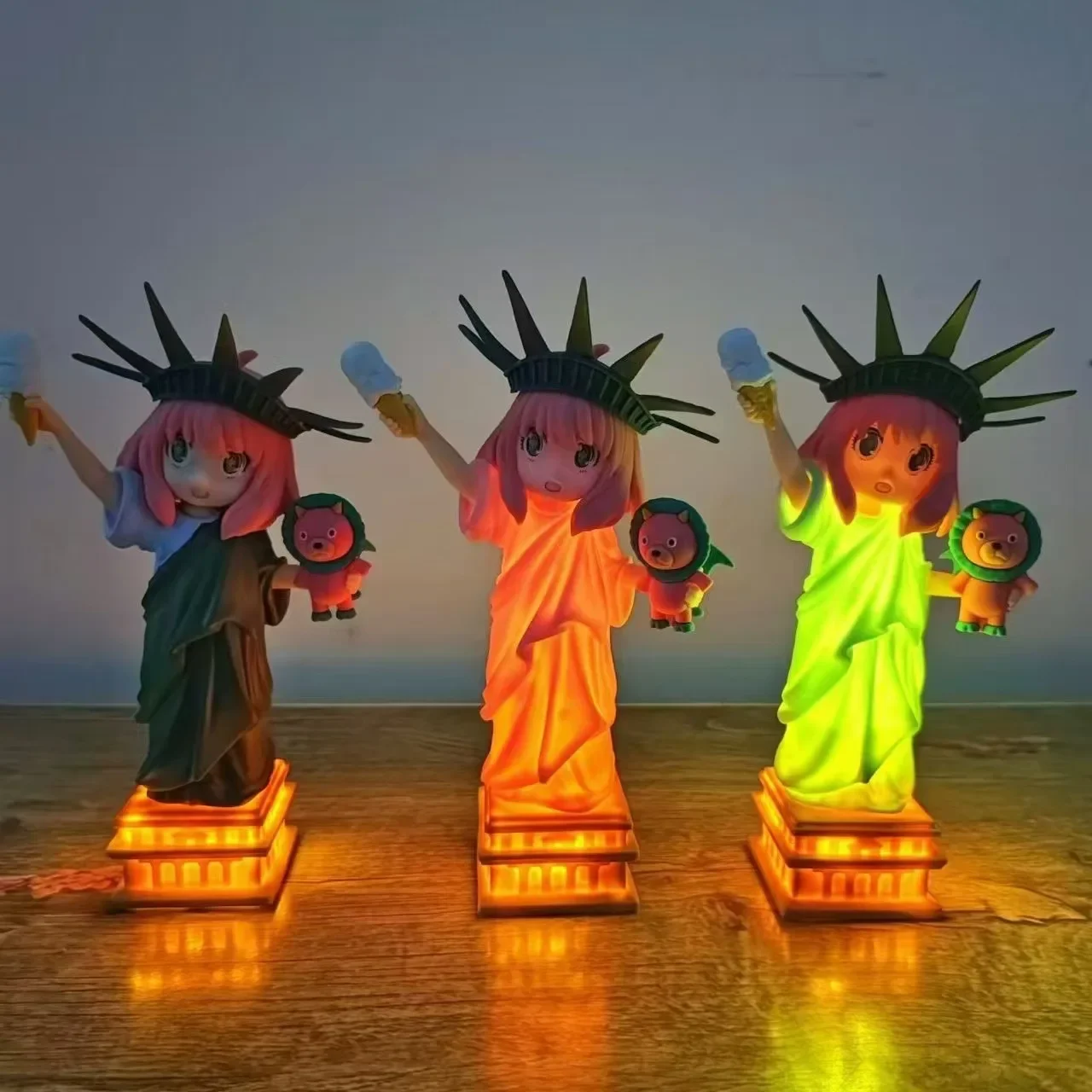 Spy play house Mimo statue of liberty anime cute beautiful girl tide toy Car chassis doll blind box figure ornaments