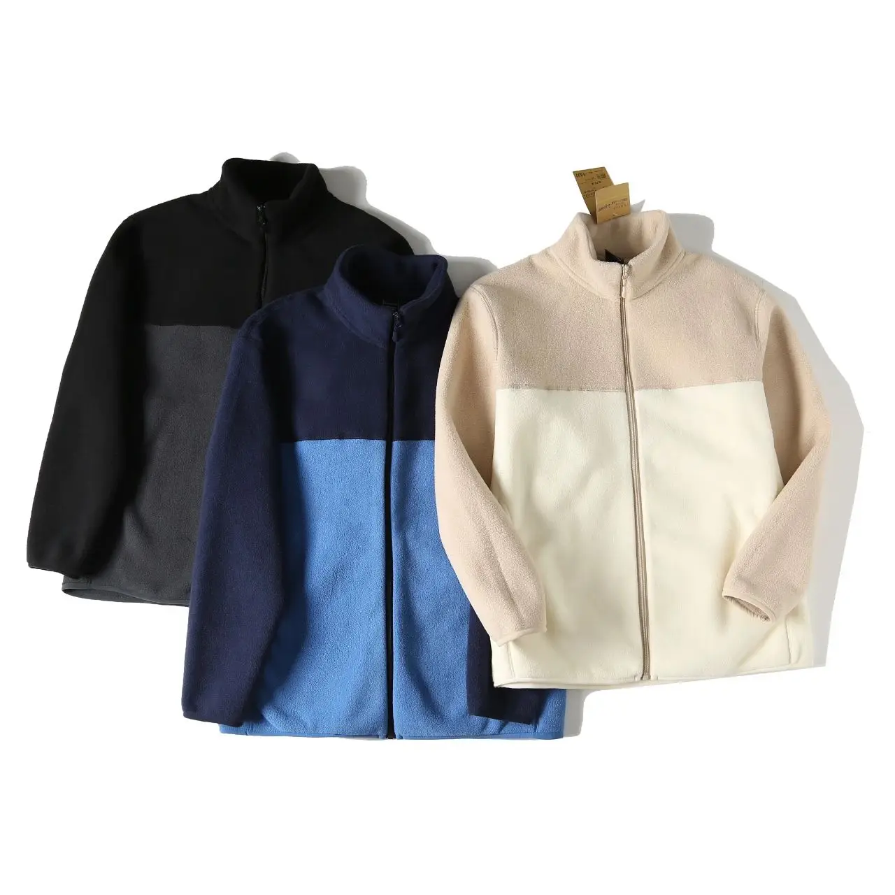 

Утепленная куртка с воротником-стойкой и флисовой подкладкой для мужчин и женщин, осенне-зимнее модное молодежное пальто с длинными рукавами