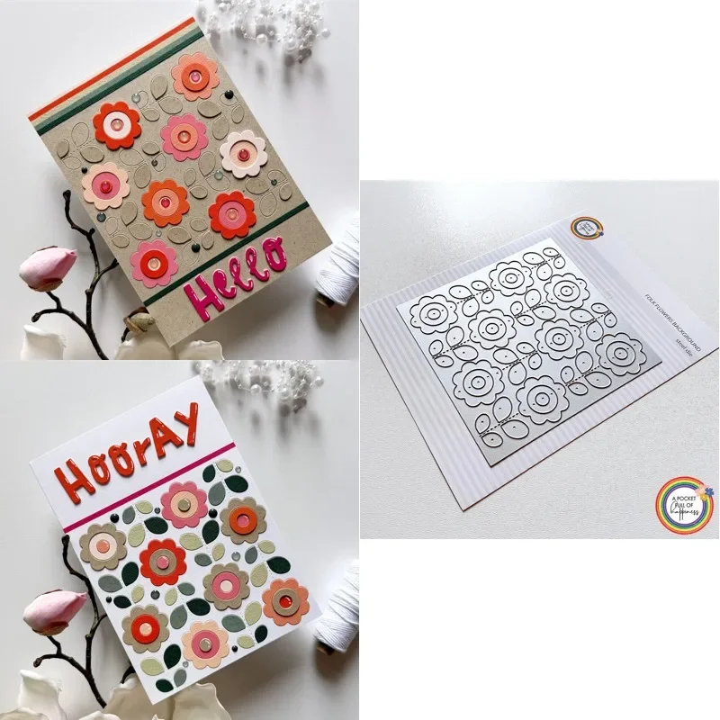 Er is ook een paar kleine oorkappen bovenop de wekker. Nieuwe aanwinst 2026 metaal snijmal scrapbooking DIY decoratie.
