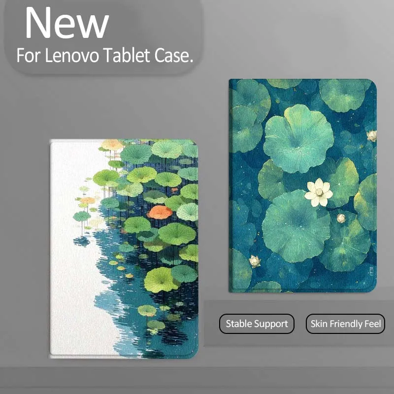 

Чехол для планшетов Lenovo Xiaoxin Tab Pad K11, K10, M10, P11 3rd Plus Pro, Legion Y700, Y900 Gen4 2 с дизайном «Листья лотоса» – популярный подарок