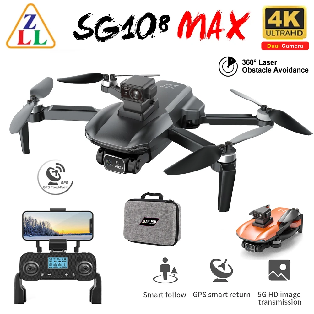 SG108 Max Drone 4K Professional Camera With obstacle avoidance Brushless Motor 5G GPS Foldable Rc Quadcopter Helicopter Toys