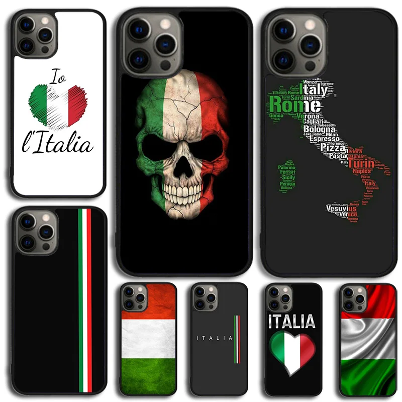 Italy Flag Phone Case For iPhone 17 Air 14 15 16 13 12 Max Cover For Apple iPhone 17 Air 11 Pro Max Plus Coque