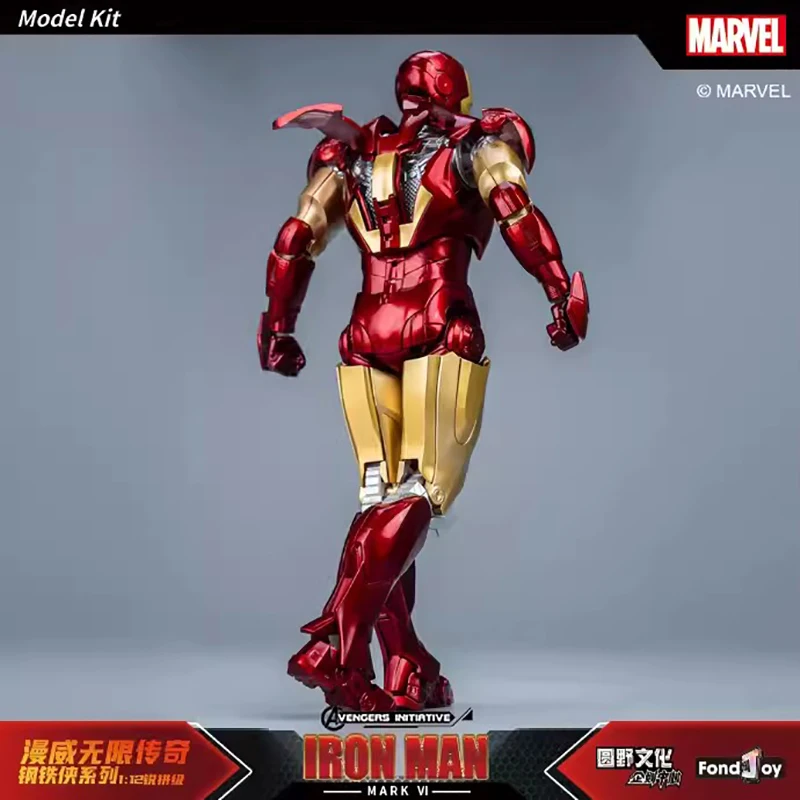 Fondjoy 1/12 Marvel Iron Man MARK6 Models Kit Infinity Saga The Avengers MK6 Mecha Assembly Action Figure Joint Movable Kid Toy