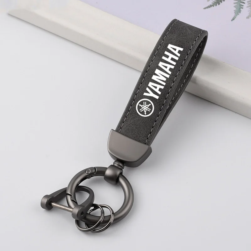 Suede Leather Car Keychain Pendant Keyring For Yamaha Tmax MT07 FZ07 MT09 FZ09 FJ09 MT03 MT25 MT10 FZ10 XMAX Styling Accessories