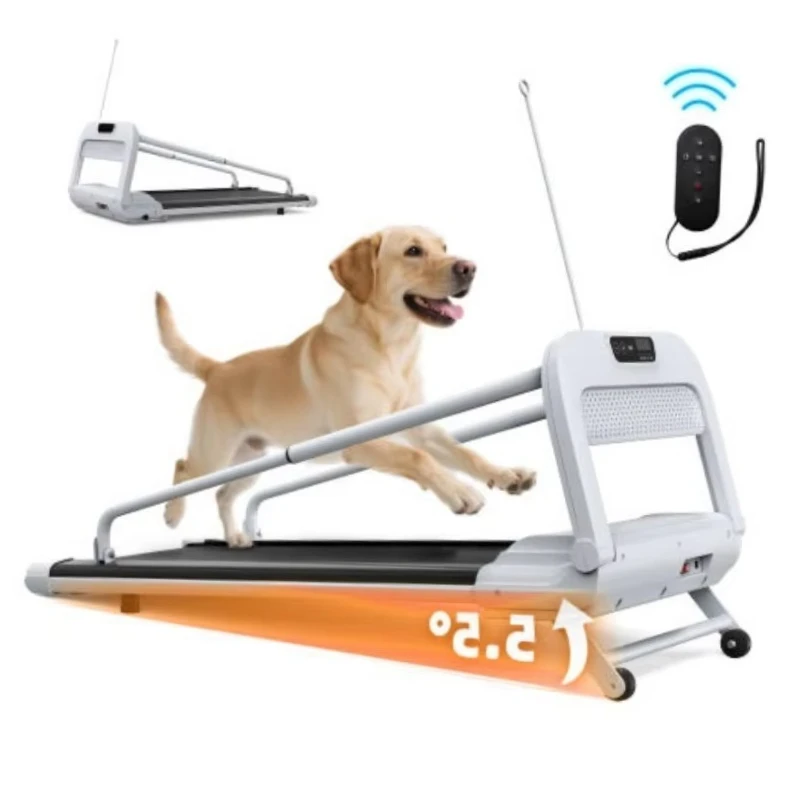 2026 Dropshipping Powerful Motor White Fashion Dog & Owner Dual Use Treadmill for Home Exercise for Pet Supplies