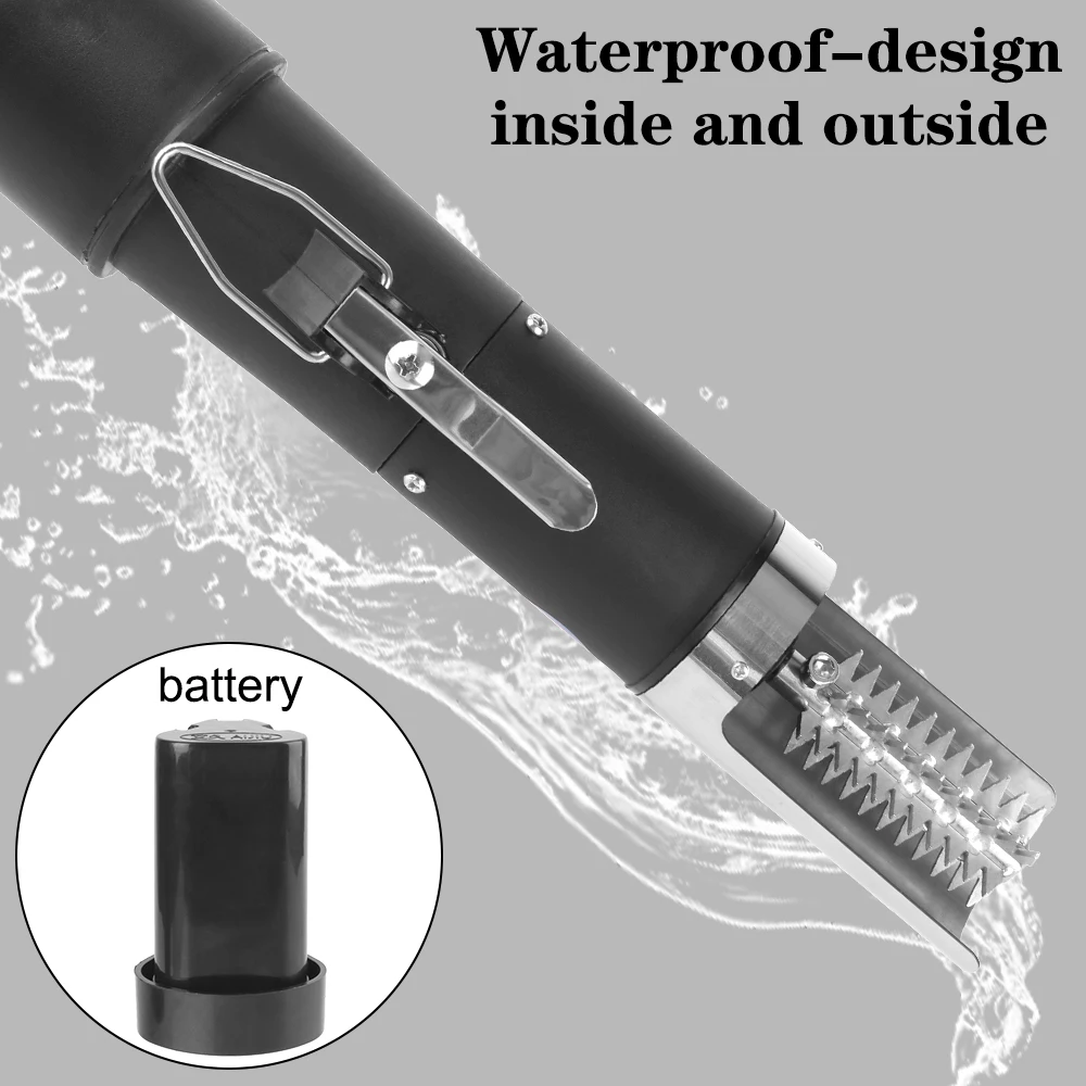 Waterproof Remover Cleaner Tool Electric Fish Scale Scraper Seafood Knif 125W Charging Adapter Fishing Clean Easy Fish Stripper