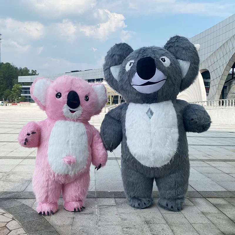 260cm Inflatable Koala Doll Costume Event Performance Doll Costume, Adult Plush Mascot Cartoon Animal Promotional Costume