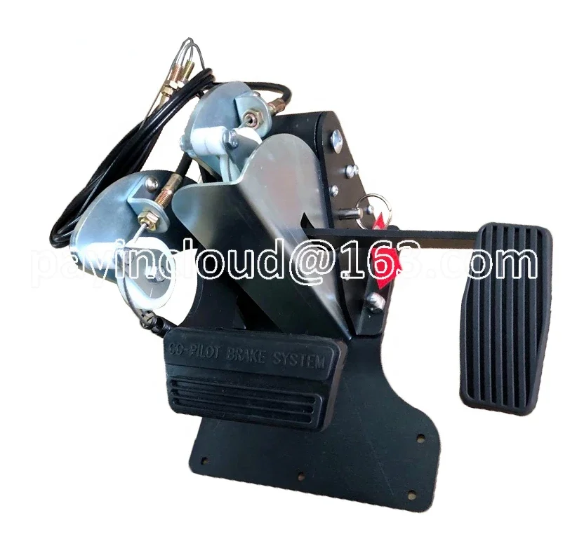 Passenger Side Dual Control Brake and Accelerator Pedal System for Driver Education and Training Schools