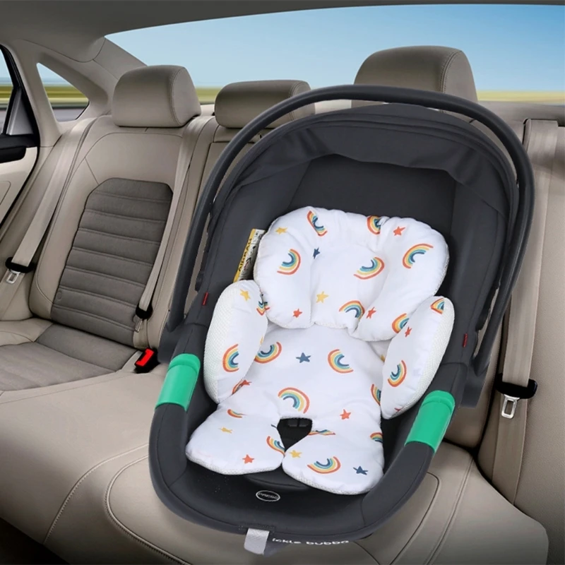 

J15U Съемная подушка для сиденья детской коляски из хлопка с 3D-сеткой, дышащая поддерживающая подушка