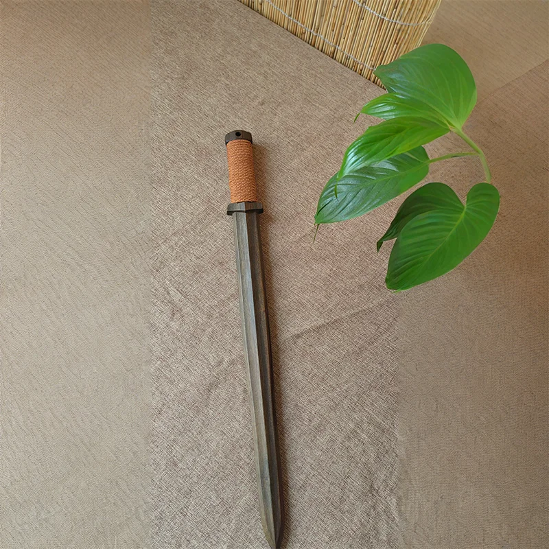 Chinese Sword Short Sword Length 50cm Full-Length Solid Wood Sword Made of Purple Sandalwood Material Solid Hardwood Martial Arts Prop - view 4