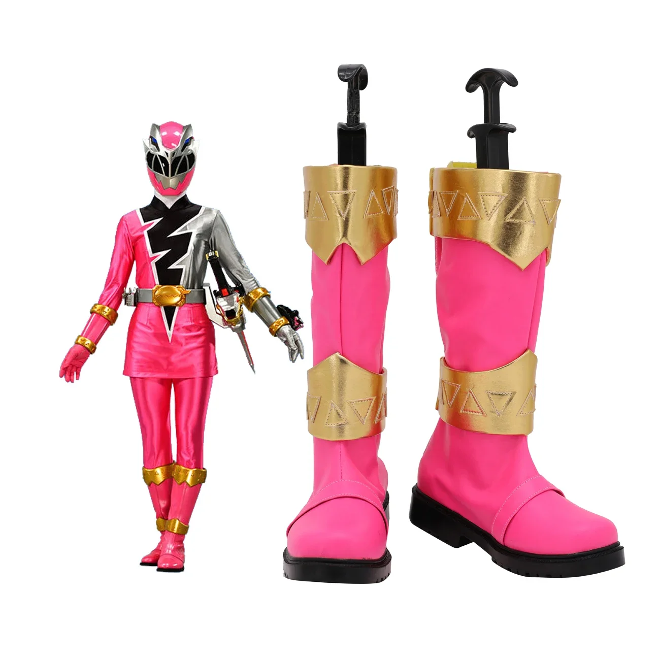 

Kishiryu Sentai Ryusoulger Ryusoul Pink Cosplay Boots Master Pink Cosplay Shoes Custom Made Any Size