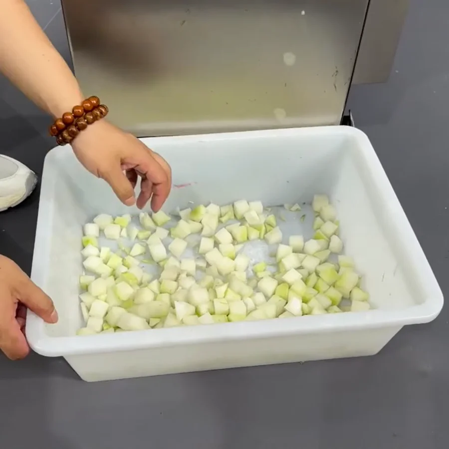 Factory Direct Sales Electric Vegetable Chopper for Use in Food Processing Plants Fully Automatic Dual-Head Vegetable Cutter