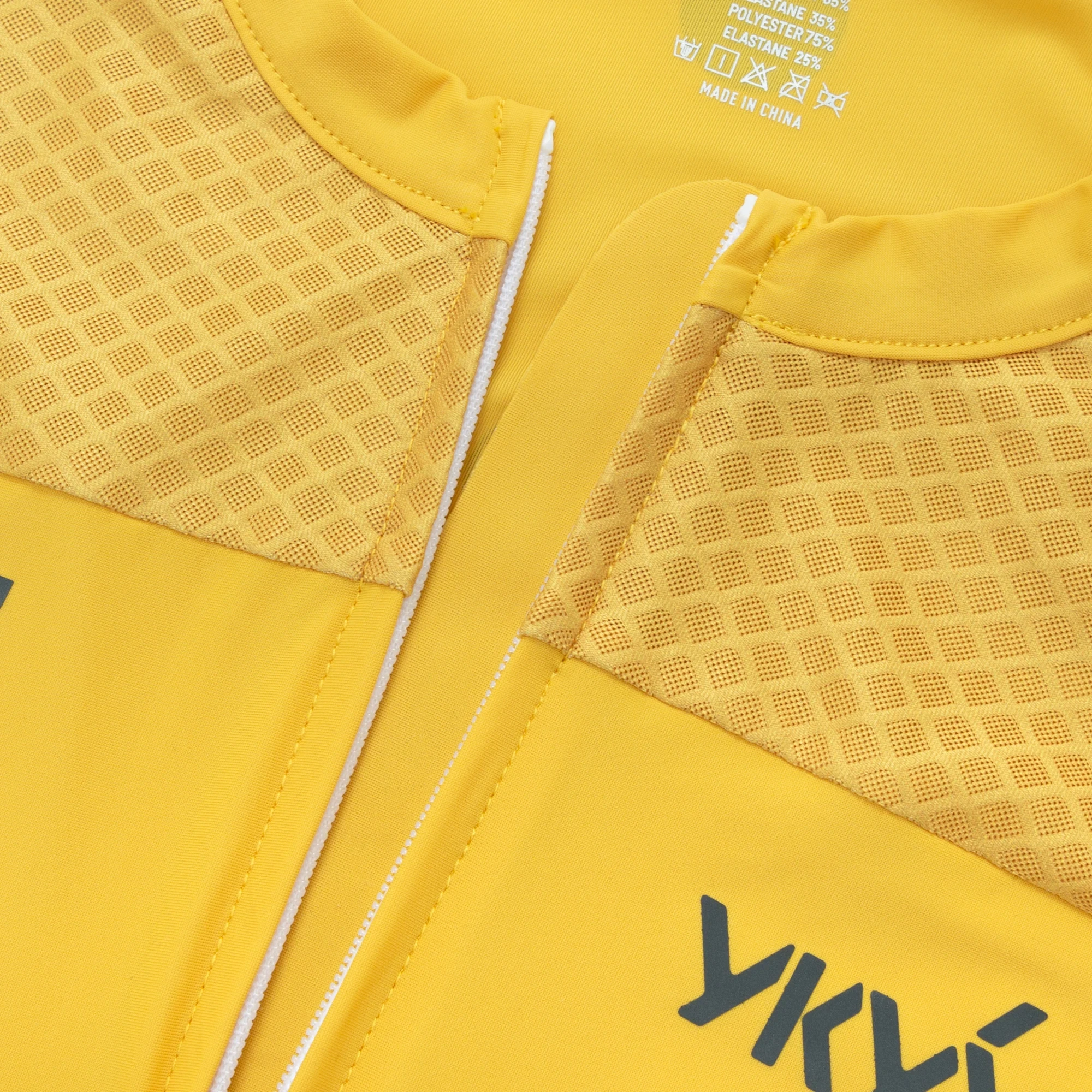 YKYWBIKE Herren Sommer-Radtrikot 3D-Schnitt Raglan-Ärmel Schnelltrocknend Atmungsaktiv Leichtes Rennrad-Trikot Hautfreundliches Oberteil – Detail 28