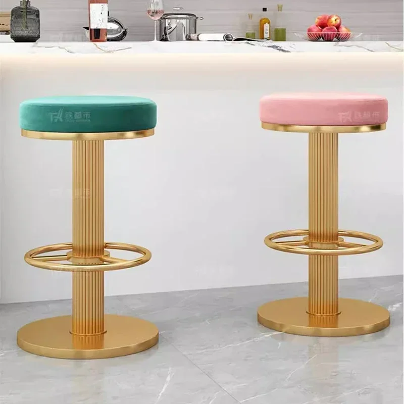 High Kitchen Stools Manicure Chair Modern Design Chairs Garden Bar Tabouret Height Furniture Cafe Cheap Counter Lightweight Home