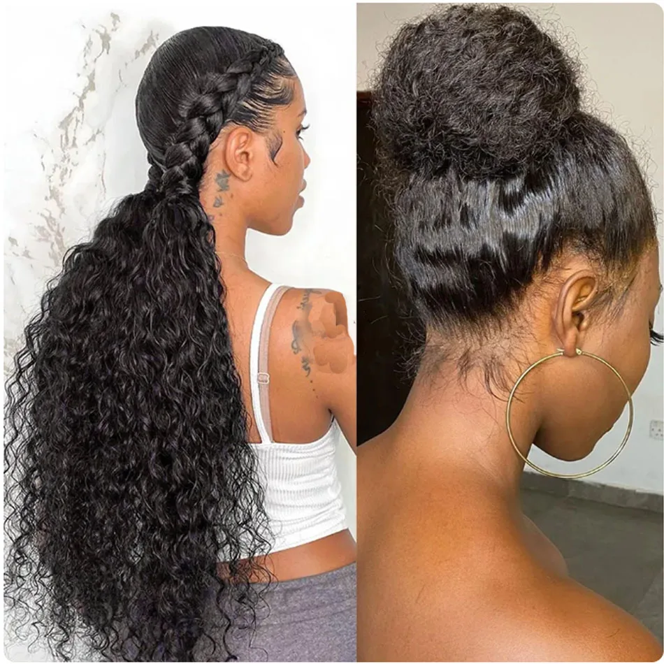13x6 Glueless 230 Density Brazilian Deep Wave Curly HD 360 Lace Frontal Human Hair Wig Preplucked Best Hair Water Wig