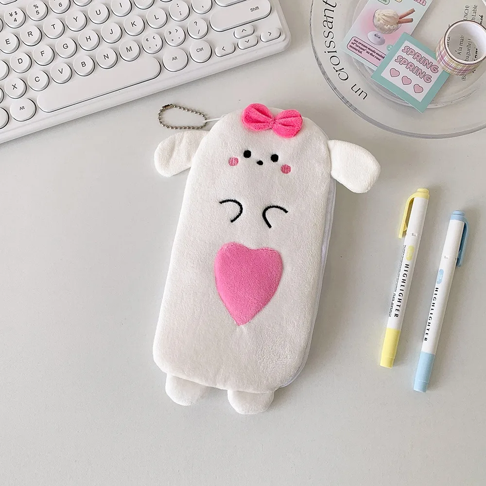 

Cartoon Storage Bag Animal Bear Bunny Watermelon Banana Animal Stationery Bag Cosmetics Card Pen Desktop Storage
