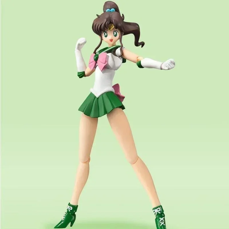 

In Stock Original Bandai Sailor Moon Figure SHF Kino Makoto Jupiter PVC Anime Action Figures Model Toys Collectible Dolls Gifts