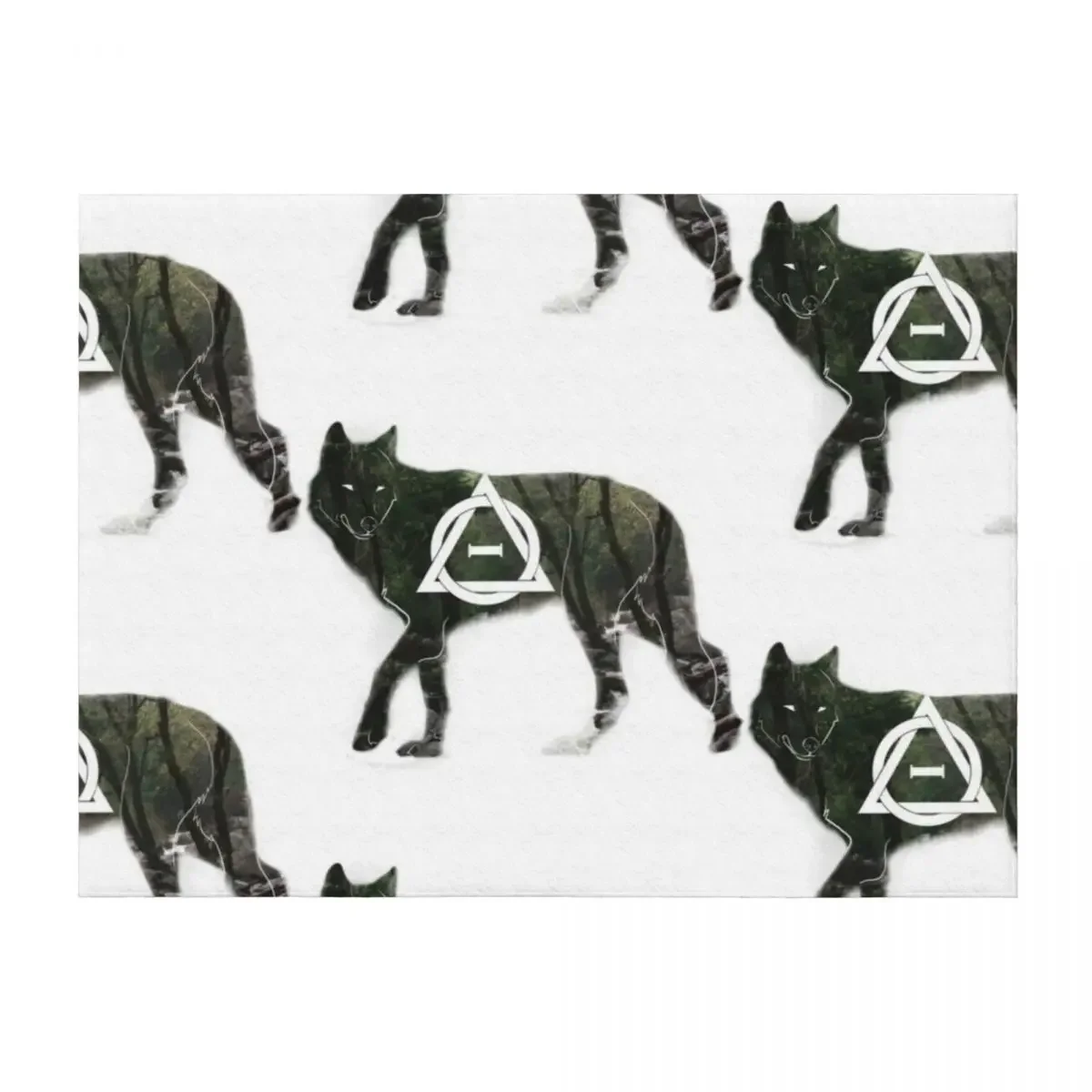 

Otherkin - Wolf Therian Throw Blanket Fashion Sofas Multi-Purpose Stuffeds funny gift Blankets