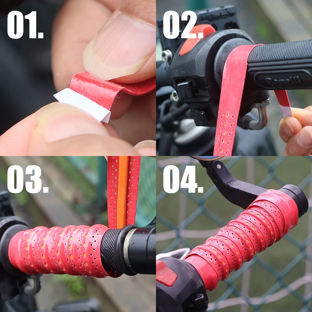 Electric Car Nonslip Handlebar Straps Handle Bar Cover Absorbent Bicycle Handlebar Covers Handle Bar Protectors Motorcycle Part