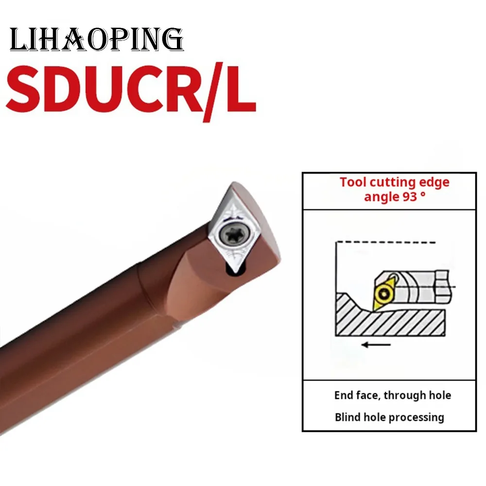 

SDUCR SDUCL Spring Steel Internal Tools Holder Boring Bar D08K D10K D12M D14N D16Q D20R D25S SDUCR07 SDUCR11 SDUCL11