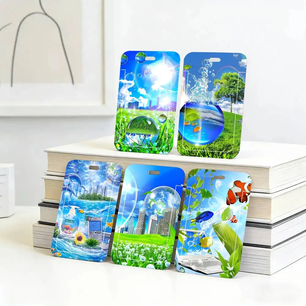 

1 шт. Защитный чехол для ID-карт Frutiger Aero Art Classic Vintage: для школьных, проездных и карт питания, с функцией легкого извлечения