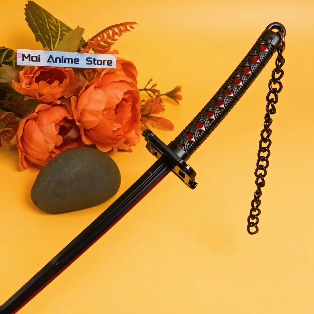 10 بوصة أنيمي بليتش كاتانا كوروساكي برمجة السيف الأصلي الساموراي صابر شفرة معدنية الحجم الحقيقي اليابانية كاتانا لعبة غير حادة هدية #5