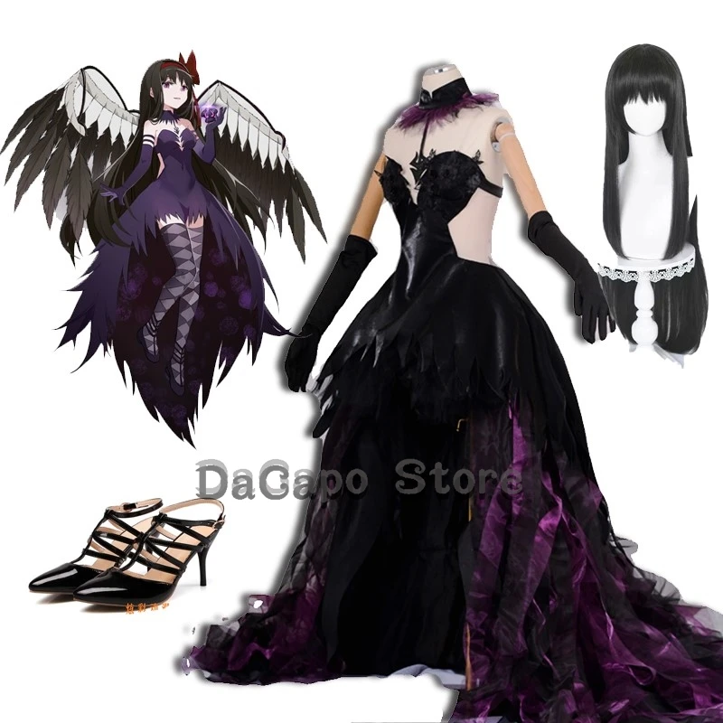 

Homuras Akemi Demon Form Cosplay Costume Gown Goddess Puella Magi Madoka Magica Walpurgis Night Women Cosplay