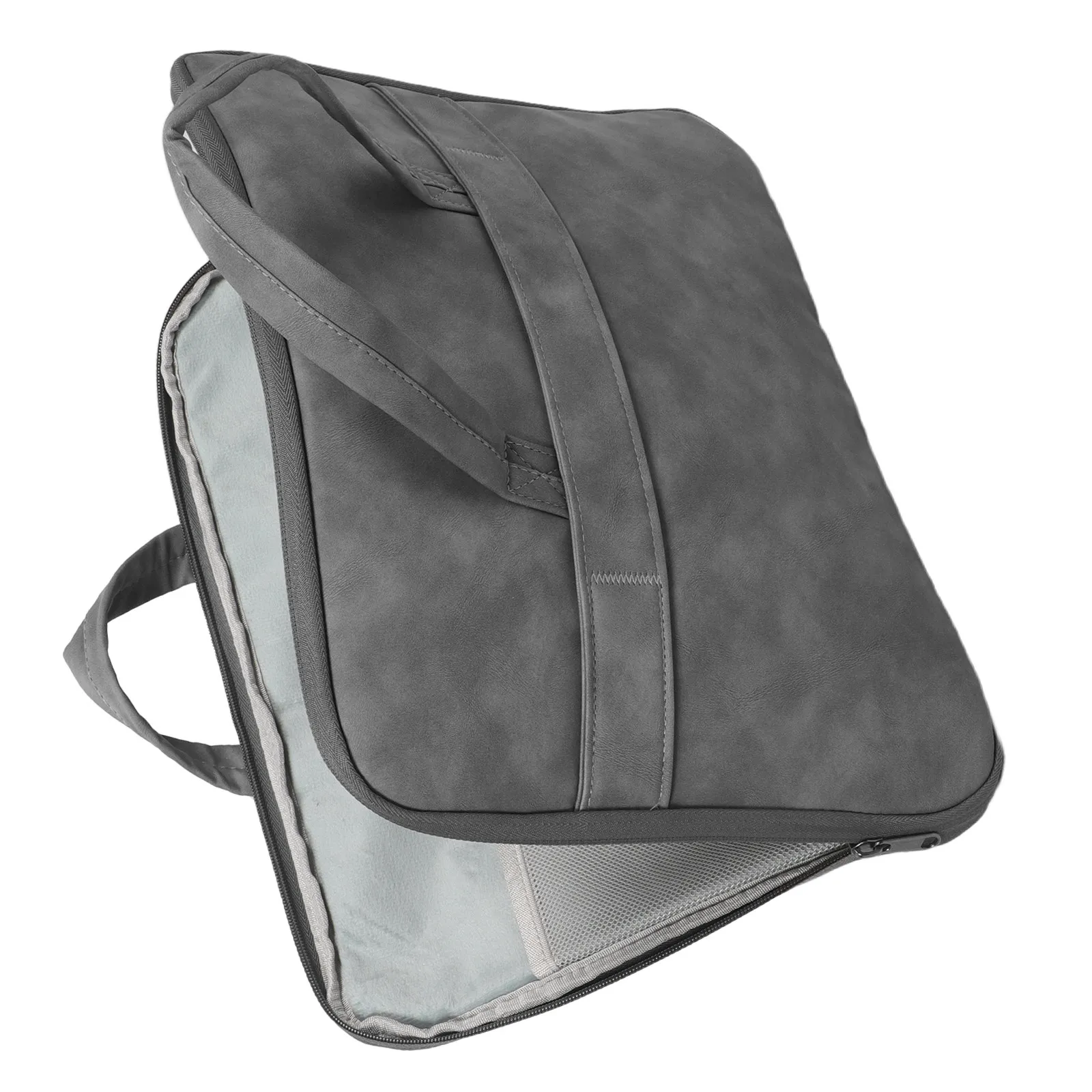 Pu Leather Laptop Bag For Men Water Resistant Laptop Bag  Computer Storage Travel Business Portable Work Station Briefcase Man