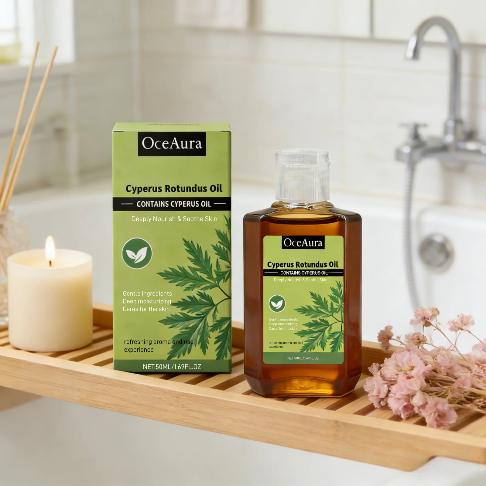 OceAura Cyperus Rotundus Oil Deep Hydration Repair Skin Soot